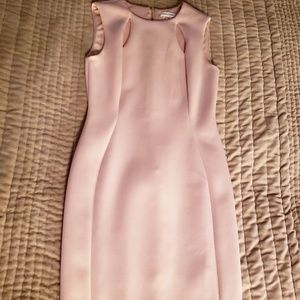 Calvin Klein Pink Neoprene Midi Dress